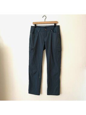 Kuhl Freeflex Roll Up Straight Leg Blue Outdoor Hiking Pants Women's Size 10